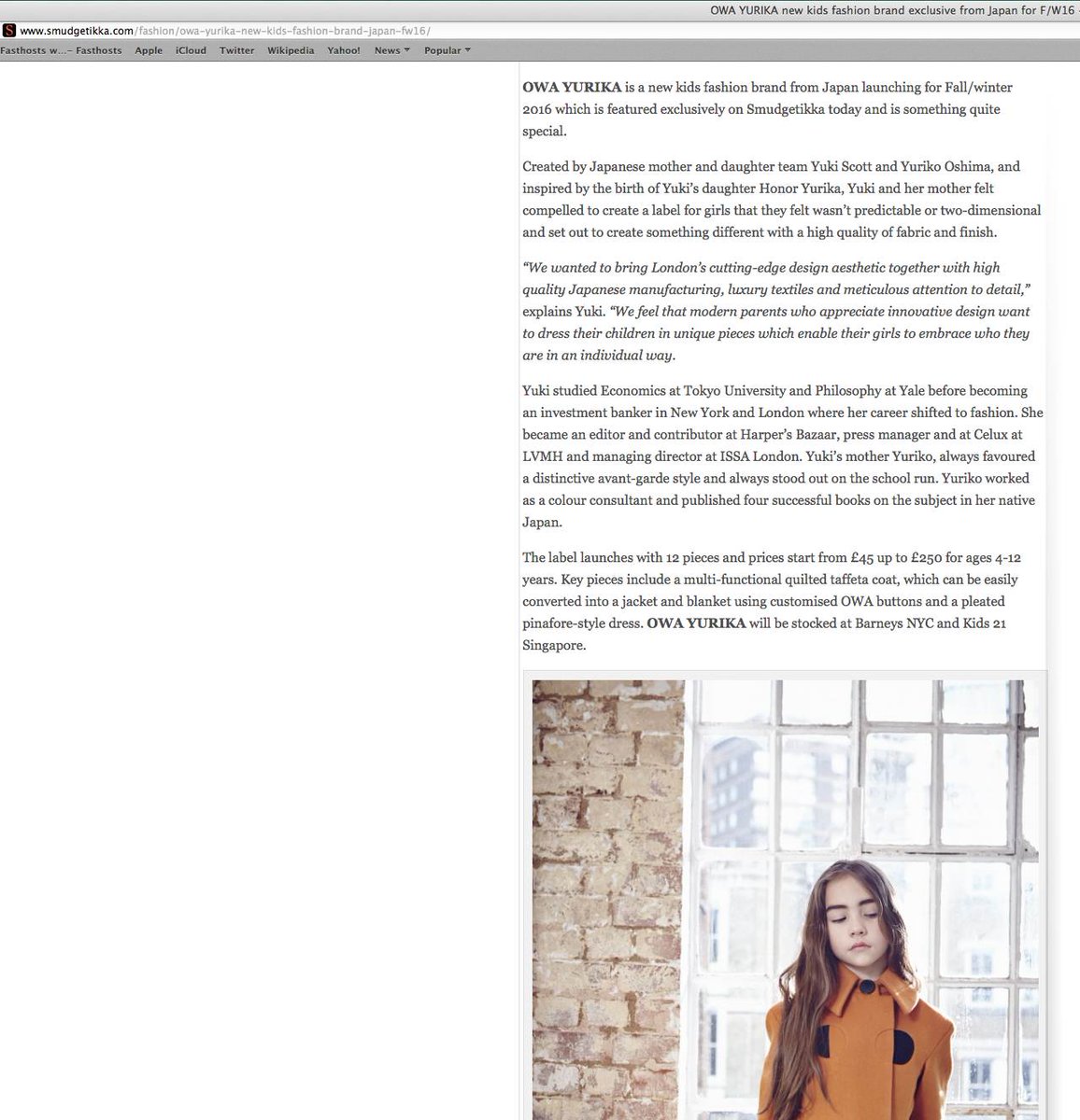 Read all about directional new Japanese girlswear label <a href="/OwaYurika/">OWAYURIKA</a> <a href="/Smudgetikka/">Smudgetikka</a> tinyurl.com/zoolnc3