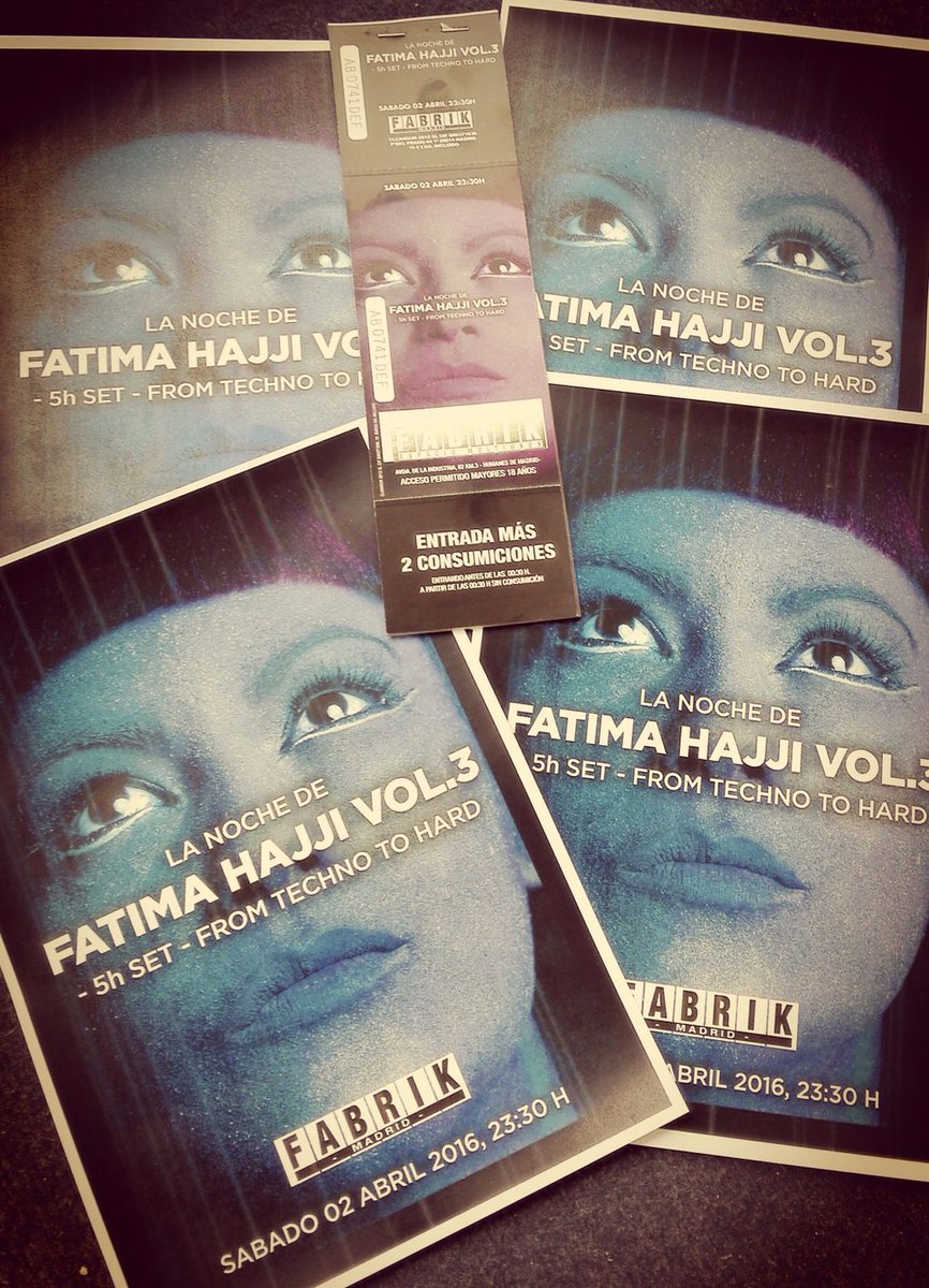 fabrikdiscoteca's tweet image. Quedan solo 2 días &amp;amp; este es el último sorteo !! “RT” &amp;amp; gana la última doble para Fátima Hajji.