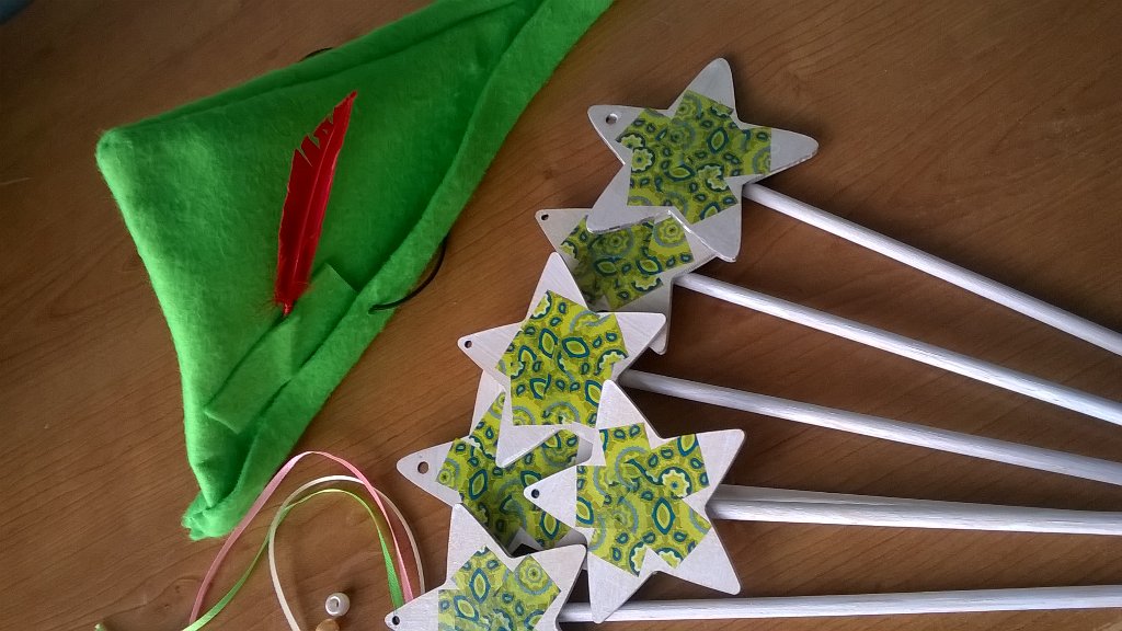 therealpartyco's tweet photo. Getting ready for our #Tinkerbell and #Peter Pan party this weekend! #party #craft #realparties https://t.co/AAowOf8ztY