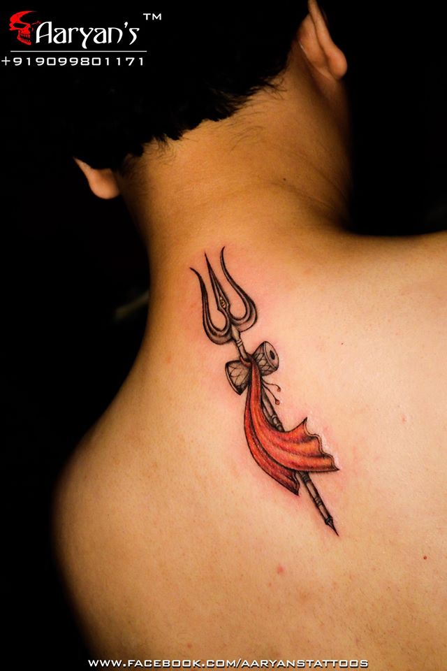 Shiva Trishul Tattoo | Back Tattoo Idea | Band tattoo designs, Shiva tattoo  design, Trishul tattoo designs