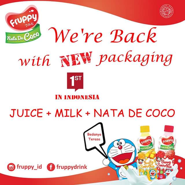 fruppy_id's tweet photo. First in Indonesia.....
#minuman #jusbuah #minumanbotol #fruppy #drink #natadecoco #milk #drinkwater #newproduct https://t.co/M0C7sVhg3O