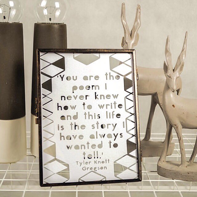 Tyler Knott Gregson_You are the poem I never knew...Cut by hand <a href="/folksy/">folksy</a> <a href="/Craft_Hour/">Craft Hour</a> goo.gl/ZjP5sO