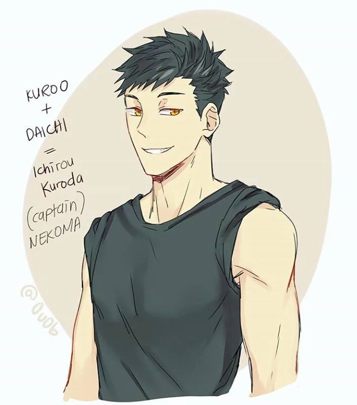 tobiojpn's tweet photo. ichirou is so hot tho holy shit damn good genes @ kuroo @ daichi #OuOb https://t.co/mJusszvmSB