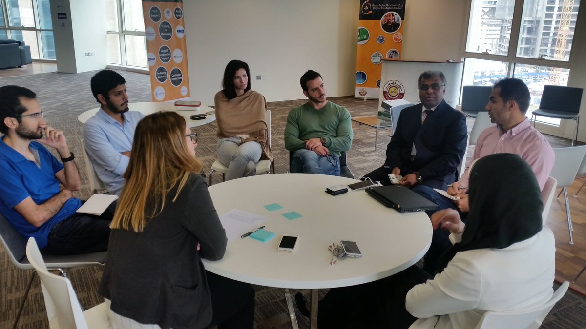 DIC_Startups's tweet photo. Thursday Roundtable @DIC_Startups. Discussion is on #onlinepayments &amp; overcoming common challenges. #qatarecommerce https://t.co/ly066KESJZ