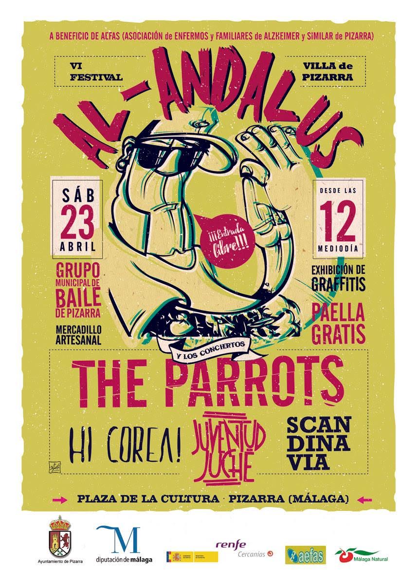 HiCorea_'s tweet image. Esto pinta MUY BIEN! Festival #AlAndalus en #VilladePizarra junto a @theparrotsband @JuventudJuche y #Scandinavia