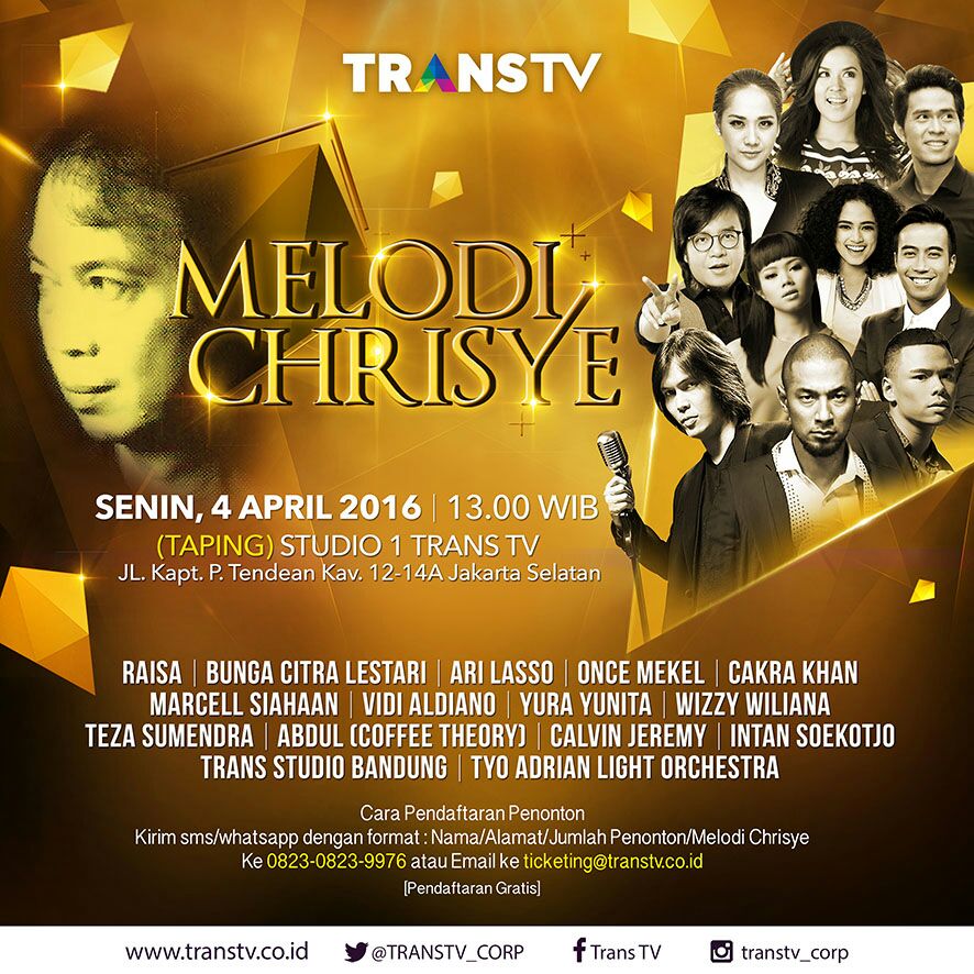 mauluam's tweet photo. Nonton lsg d studio @TRANSTV_CORP yuk !! Pasti beda rasanya !! https://t.co/Zc2fpUns82