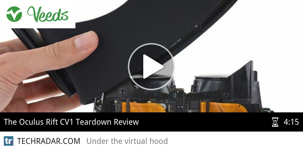 veedstech's tweet photo. VIDEO IFixit's Oculus Rift teardown breaks immersion, and Palmey Luckey wants more ► https://t.co/aoHUwKUq35 https://t.co/sGhzWleRZq