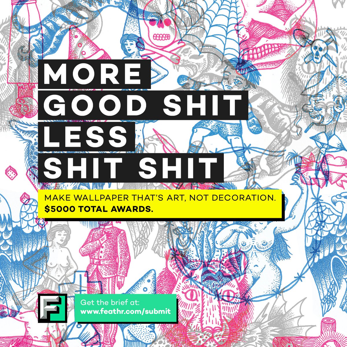wearefeathr's tweet photo. Make wallpaper that's art, not decoration. $5000 Total Awards. https://t.co/yHHQxe73zY #MoreGoodShit #Wallpaper https://t.co/HCbkCqhslA