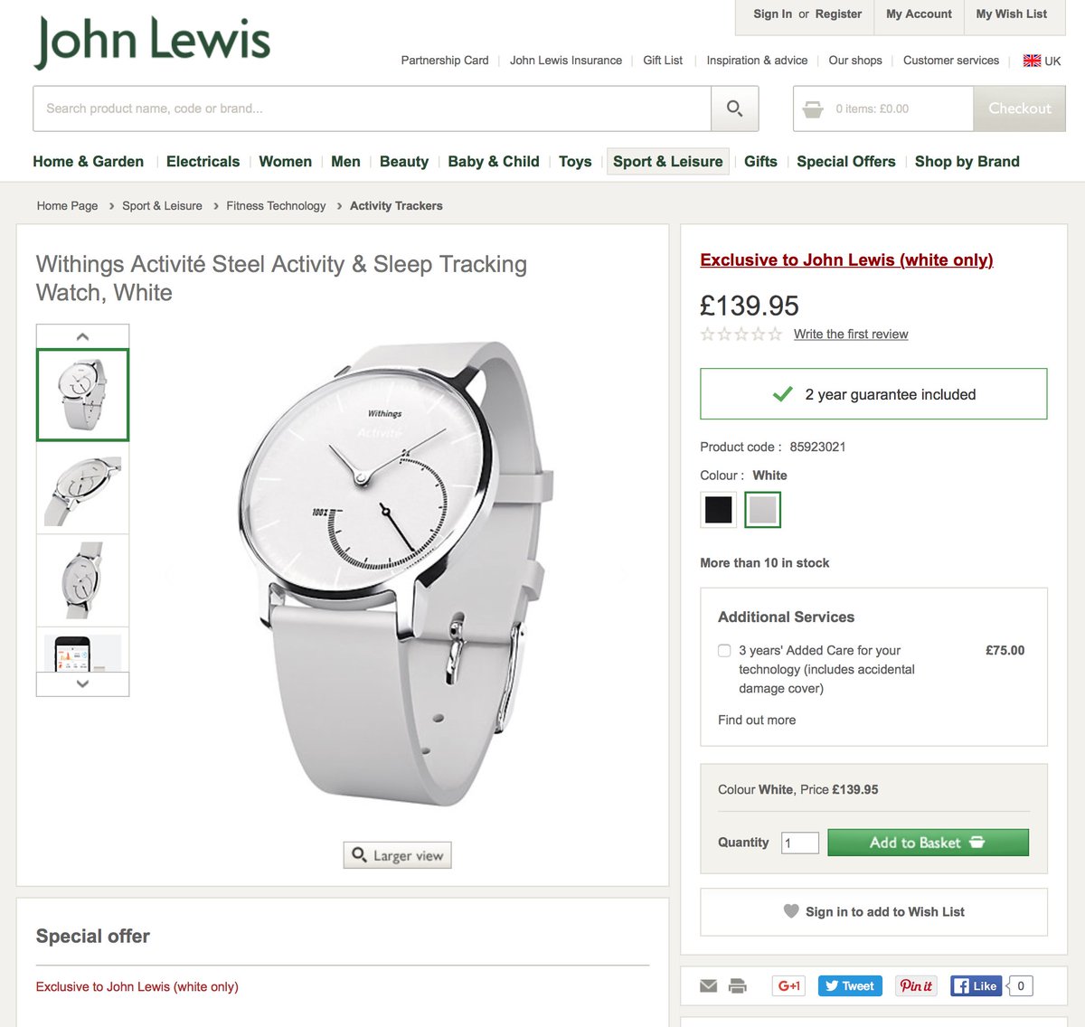 john lewis withings