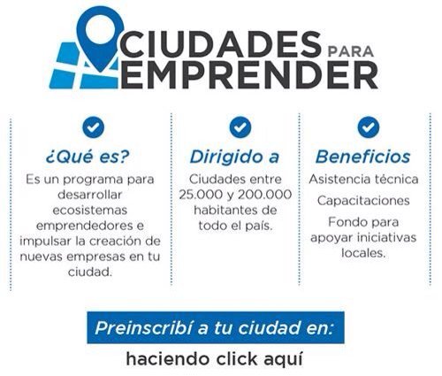 Para vos, qué puede hacer una ciudad para potenciar a sus emprendedores? #CiudadesparaEmprender #ArgentinaEmprende
