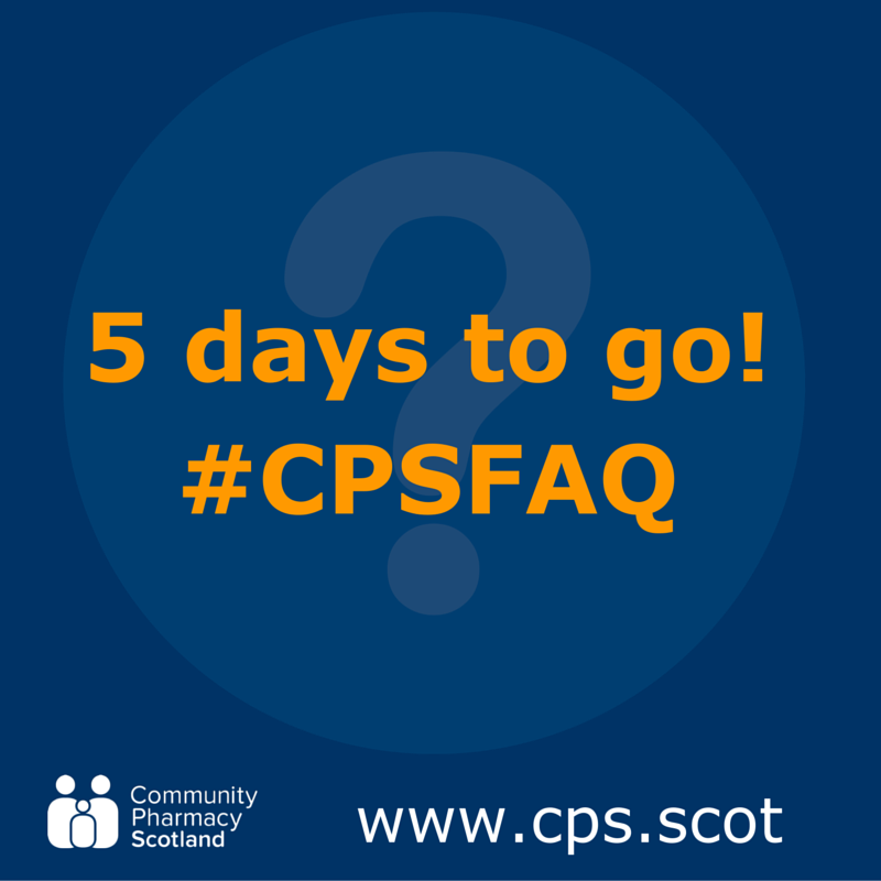 CPharmacyScot's tweet photo. It's only 5 days until we launch our FAQ App! https://t.co/iYI7cU2FqX #CPSFAQ https://t.co/I4lIwlZ2jw