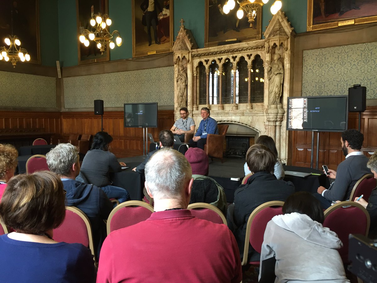 FuturEverything's tweet photo. A packed room for our @ProjectUkko Fireside Chat with @benstill and @moritz_stefaner! #futr16 https://t.co/KGXCUWJQPM