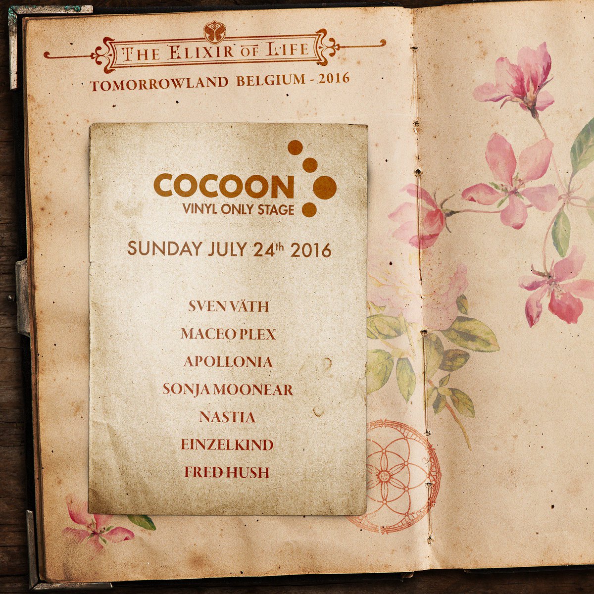 tomorrowland's tweet photo. Sven Väth brings his Cocoon family back to the holy grounds on Sunday. https://t.co/ypKEPPnbel