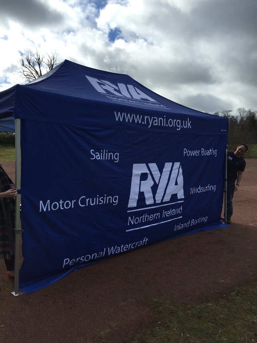 RYANINews's tweet photo. We are very excited in the office today!Look what arrived!You're not going to miss us! #gazebo #RYANI #SailinginNI https://t.co/HNxBV7toA3