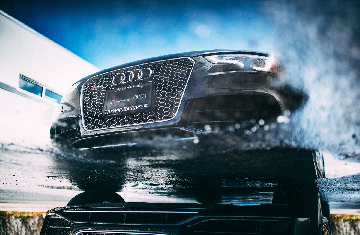 (Not) slippery when wet. #Quattro #Audi