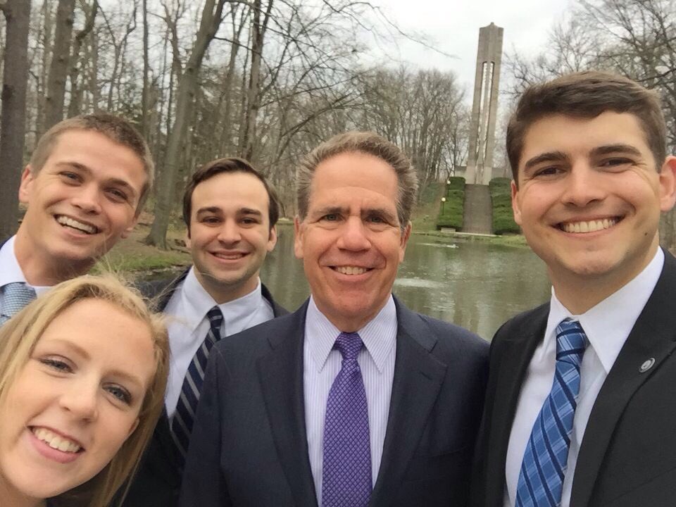 chadpingelBU's tweet photo. "When taking pictures with @ButlerPrez, always grab a selfie" - @dominicanborn12 #Seniors https://t.co/dVY43wus35