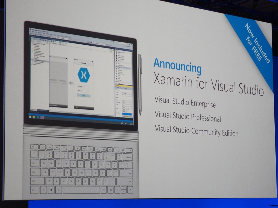 thenextweb's tweet photo. Xamarin is now free for all Visual Studio users #Build2016 https://t.co/HFehuXrqzo https://t.co/3r0ojtJ0Bp