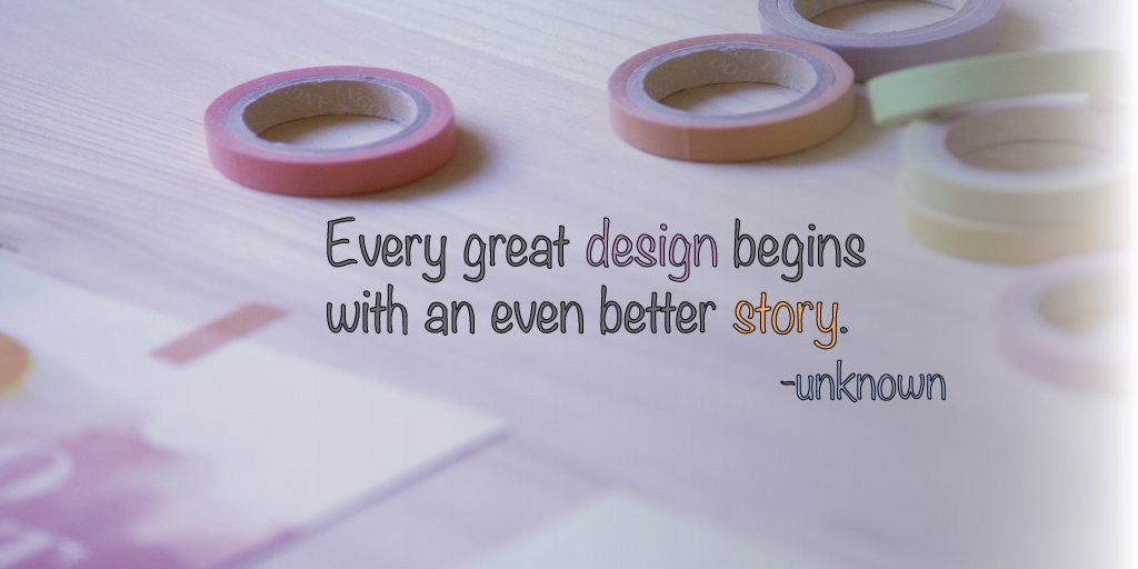 Taylorgirl102's tweet photo. Another exciting week in the world of design; just waiting for my story to begin. #RSJ108 #mediaanddesign https://t.co/eF4xiv6gK6