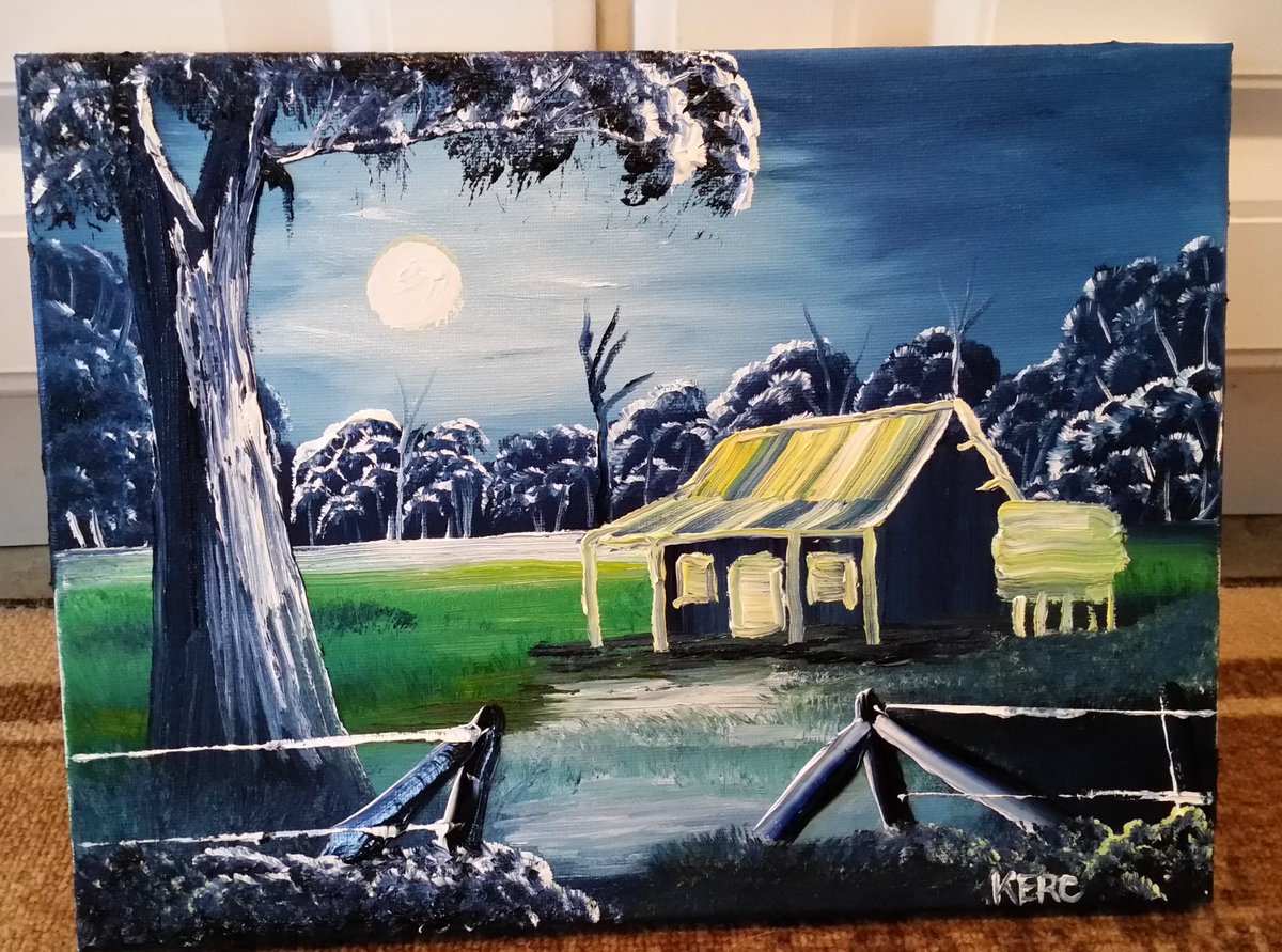 ottavaldez's tweet photo. Moonlight #oilpainting #art #lenhend   https://t.co/ZyI10KZABn