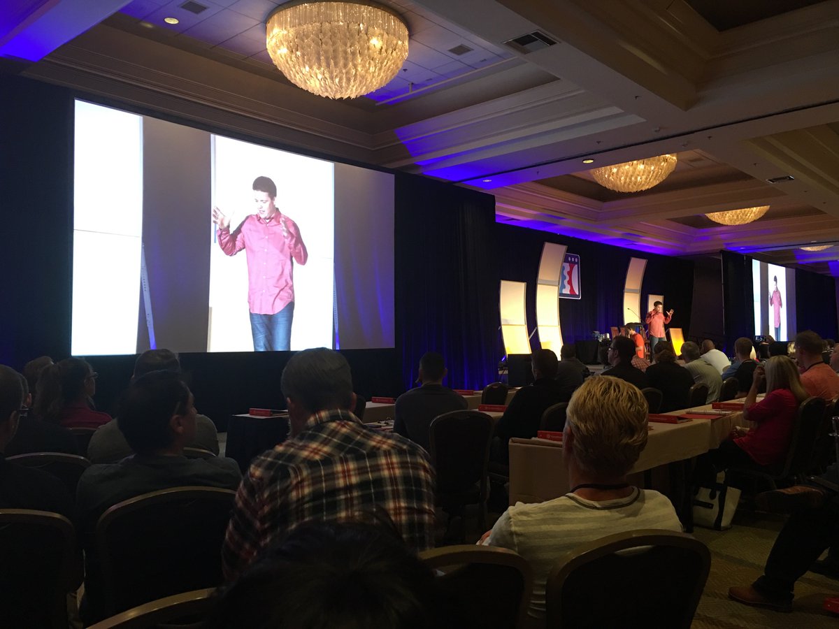 InformationSt's tweet image. The passion in Russell’s eyes as he stands on stage to a standing ovation welcome - #goosebumps #rhl2016