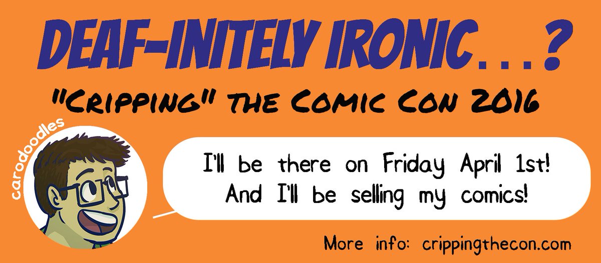 carodoodles's tweet photo. I'll be going to this amazing #disability #comic con at @SyracuseU this Fri! More info: @cripcon. See you! #cripcon https://t.co/xuNMjBcx41
