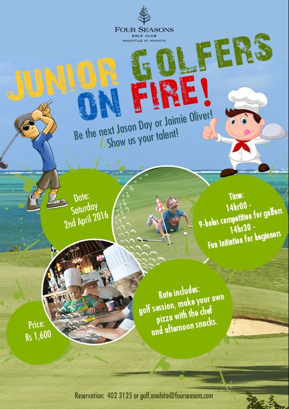CIEL_Ltd's tweet photo. @AnahitaGolf bringing #golf to kids! Saturday 2 April 2016 - Reserve now on 402 3125 https://t.co/fgBSNgutNZ
