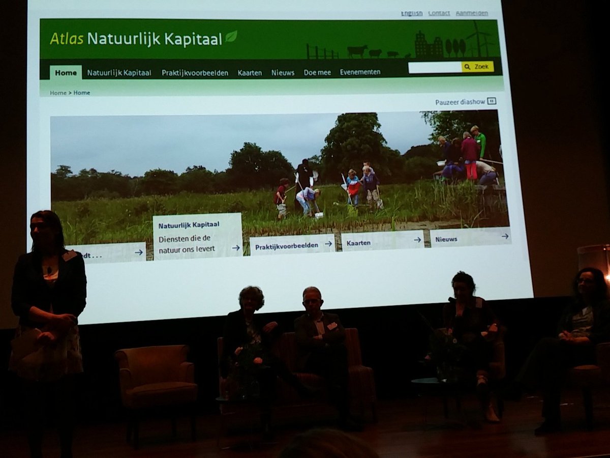 Waar ben je trots op in plenaire terugkoppeling? Ik op <a href="/Atlas_NK/">Natuurlijk Kapitaal</a>  #atlas2016