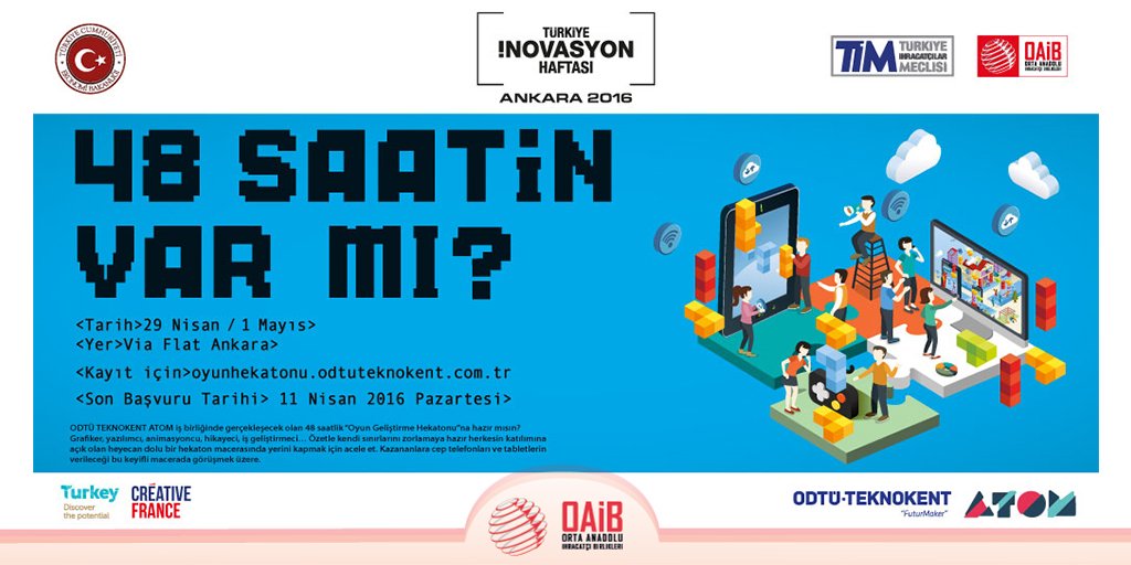 oaibtr's tweet photo. Oyun yazılımındaki iddianızı Hekaton Etkinliği ile ortaya koymaya ne dersiniz? Başvuru için; https://t.co/1ITODGoAla https://t.co/XuqJGfdmax