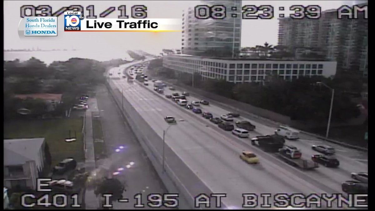 Crash on I-195 EB and Biscayne Blvd #TRAFFIC #MIAMI https://t.co/NDy5eoY5wp