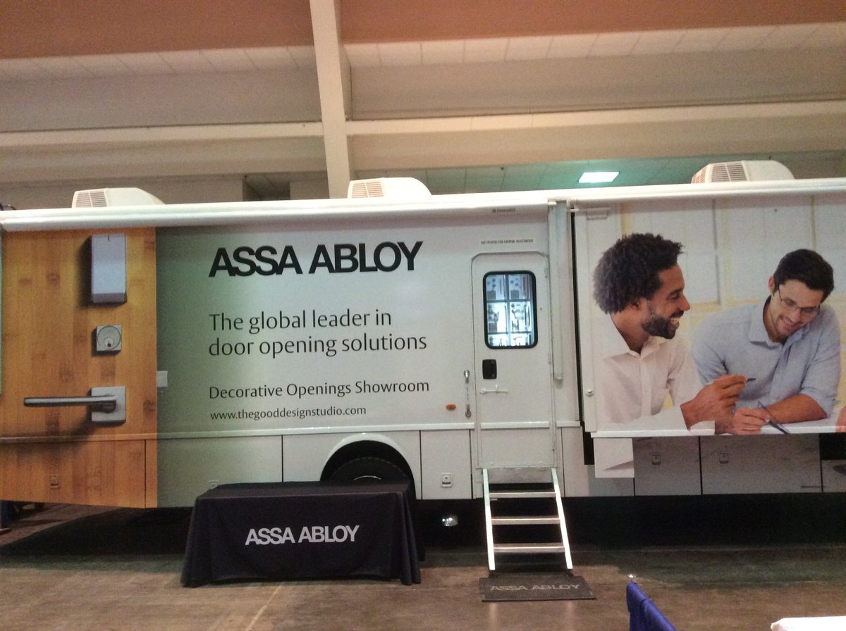 ASSAABLOYtours's tweet photo. #TBT to the WV Design Expo last week, with our #Deco Showroom! @dss_tri @ASSAABLOYDSSUS #Solutions2u https://t.co/7kt9Tabi4z