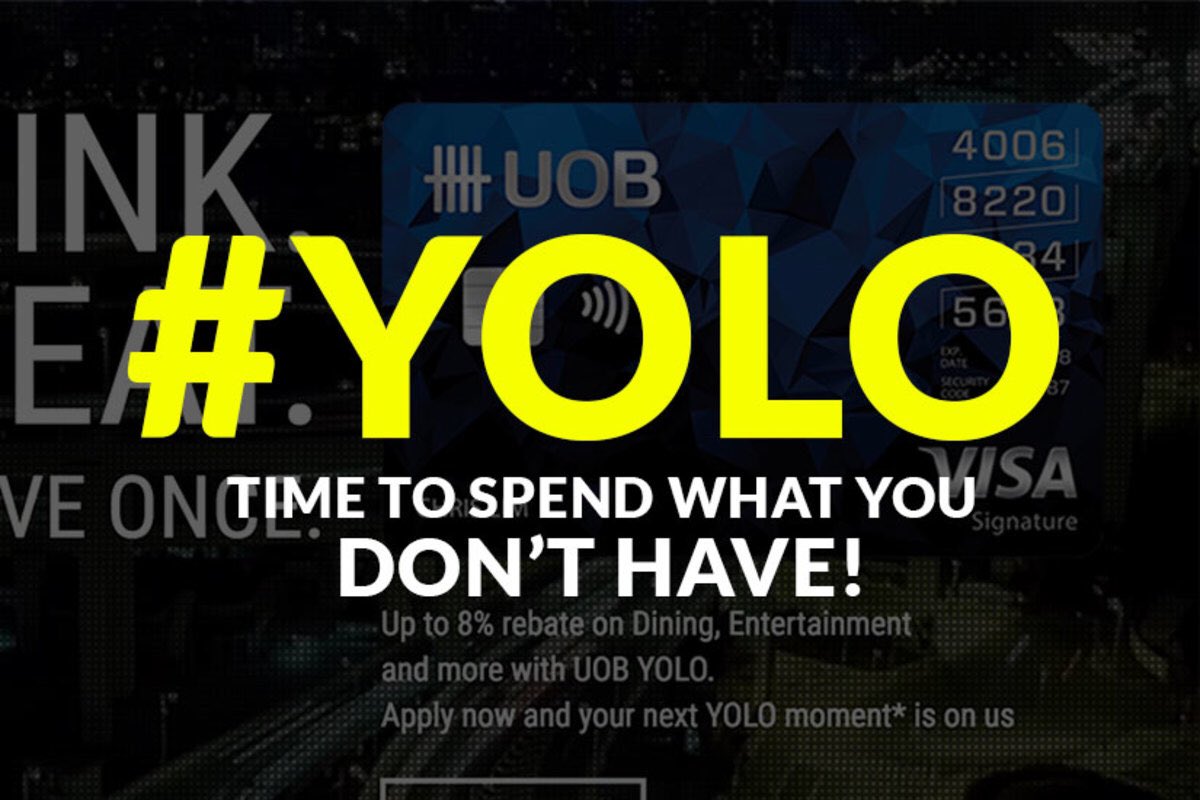 SIXSIXnews's tweet photo. Millennials react to UOB's YOLO credit card. And some are not amused. https://t.co/0MJ4SlIzpH https://t.co/CEvEzZUxcu