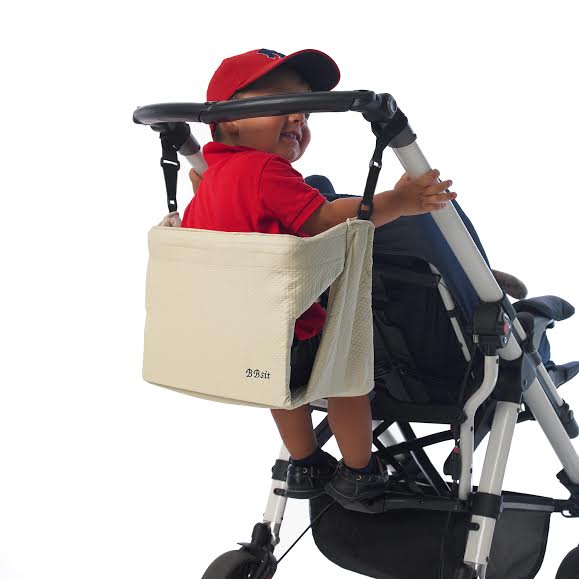 petittandem's tweet photo. Mamá de #trillizos feliz con #bbsit asiento extra en manillar cochecito gemelar. Inventos en https://t.co/SYNMblFLg3 https://t.co/CHMH9Hv7FF