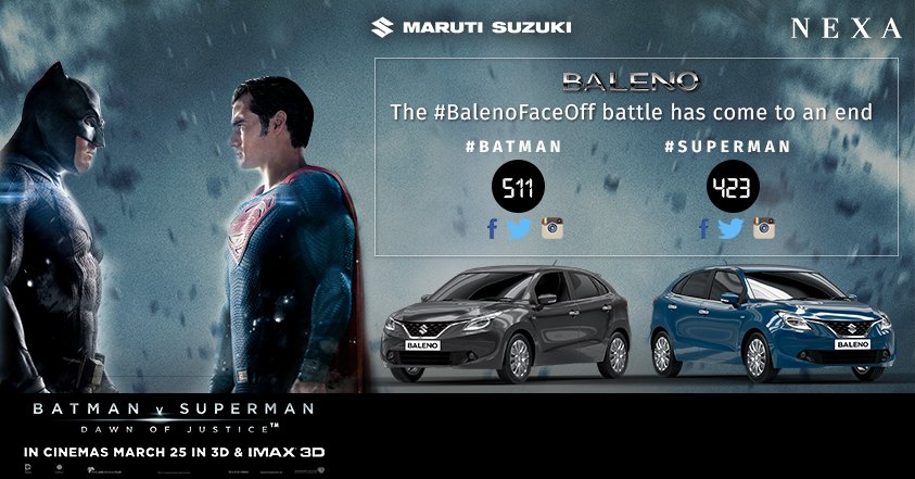 NexaExperience's tweet photo. The curtains are down and the ultimate battle #BalenoFaceOff has come to an end. (1/3) https://t.co/izwrIUA1gN