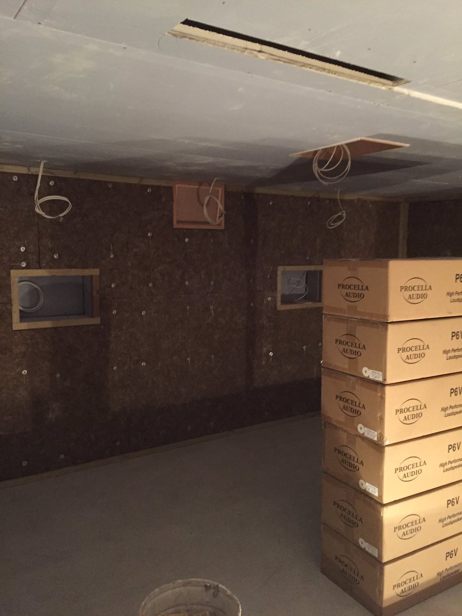 A16BLJ's tweet photo. The beginning of another bespoke home cinema. https://t.co/fDNHx2zqKQ