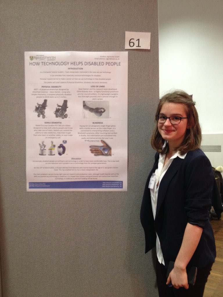AberCompSci's tweet photo. More students from @AberCompSci presenting posters at @bcs_lovelace #BCSLL16 @YLaperta and Aga Jozwik. https://t.co/M1qjAJXqID