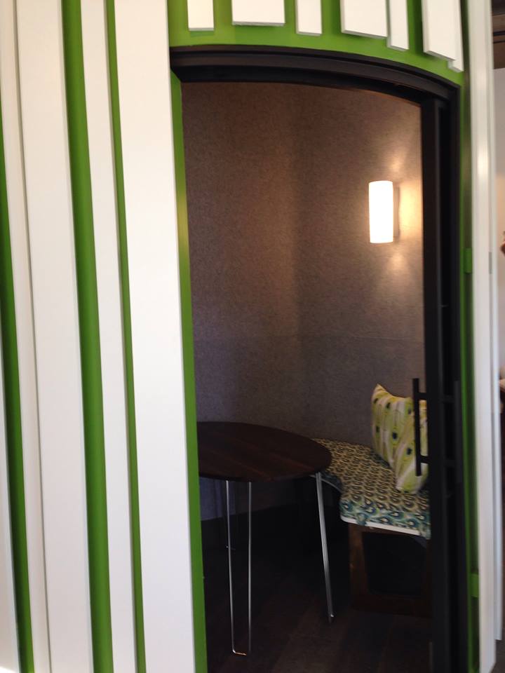 EngageCowork's tweet photo. Check out the phone booth option @GravityWorkspa1, 1st #cowork space in #RoundRock. https://t.co/ky8AS59N6N