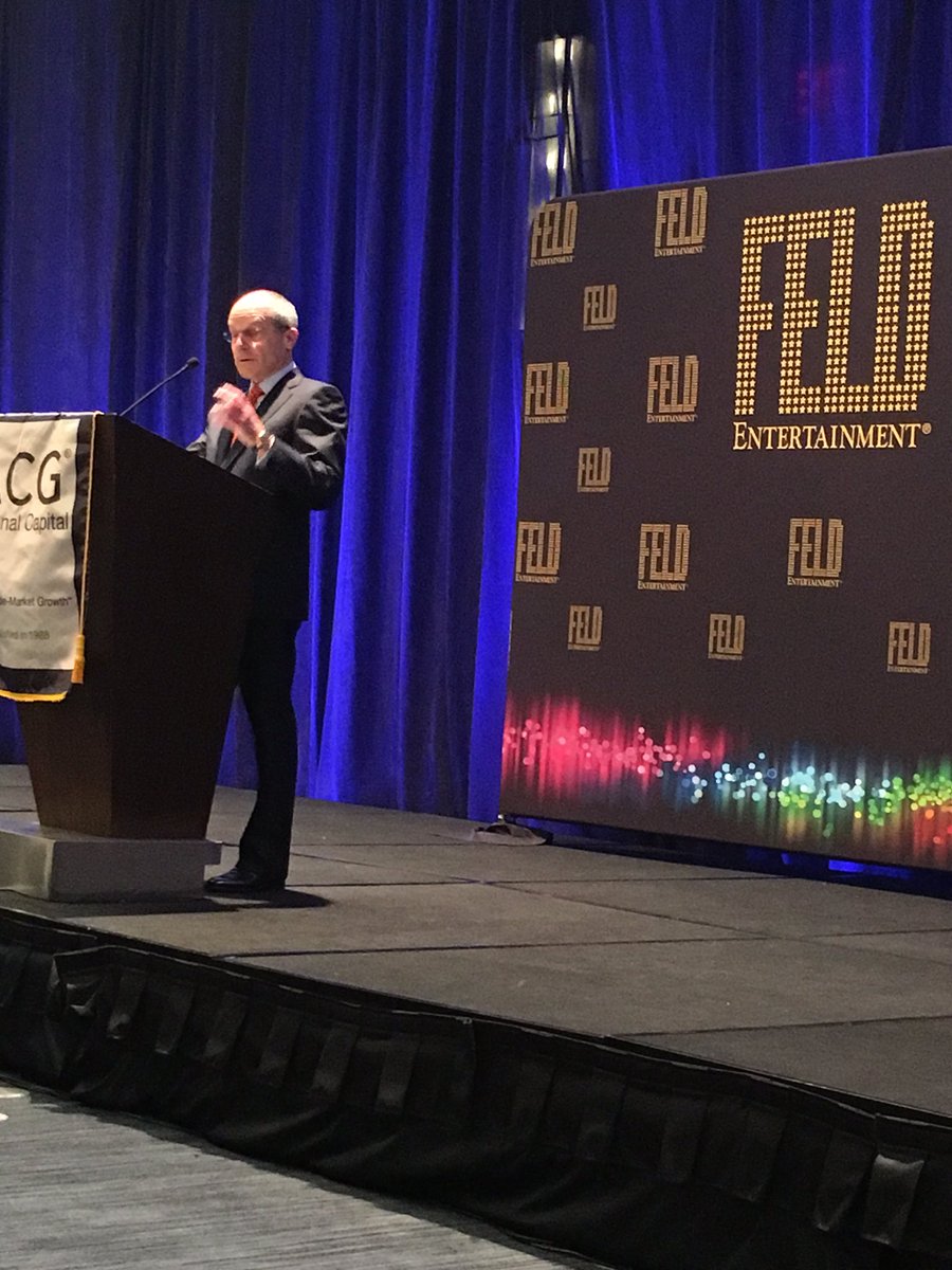 Paul_Anninos's tweet photo. Kenneth Feld CEO highlighting the amazing growth of @FeldEnt - started w hid Dad's small store downtown DC #magc2016 https://t.co/E4zRaCvo9z