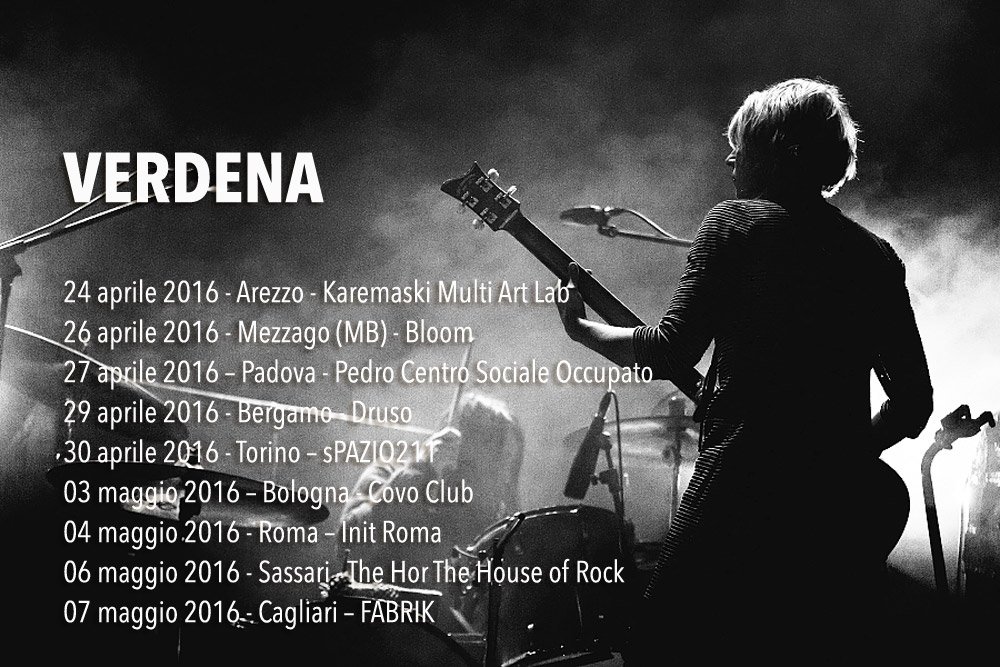 rockonitalia's tweet photo. VERDENA: 9 concerti in Italia tra Aprile a Maggio, in piccoli club (e due date in Sardegna) https://t.co/piukwKC8BL https://t.co/LTfwHgZxuN