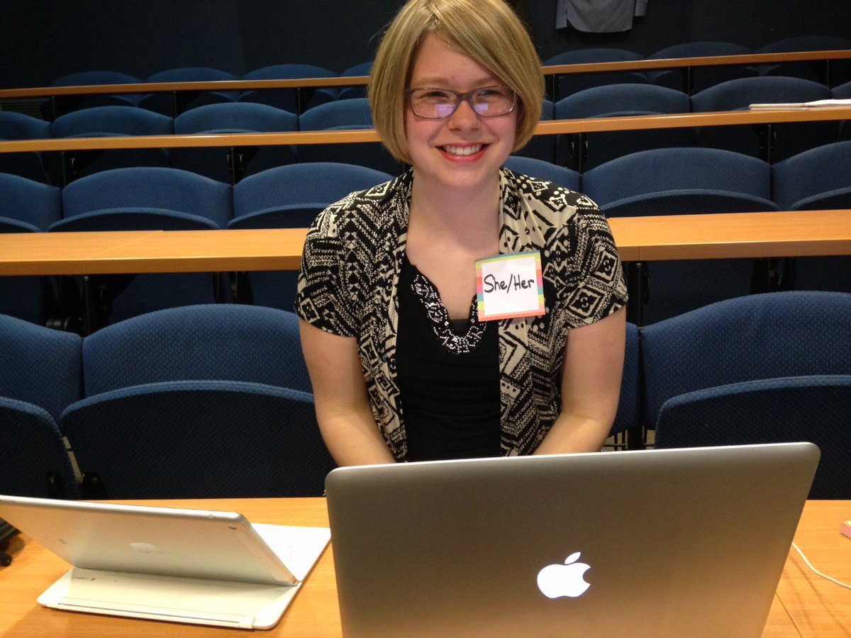 pushforpronouns's tweet photo. Join @queermed to #pushforpronouns! This @YaleMed @Yale student did, &amp; look how happy she is! #OUTvisibility #TDOV https://t.co/Yr5bIyGU6v