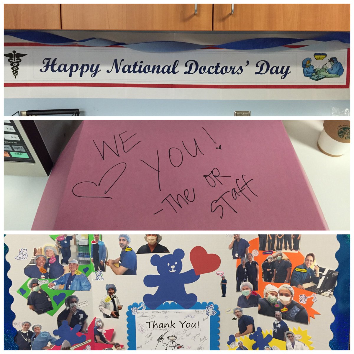 DrGuijon's tweet photo. Starting my day and saw this. Thank you @chocchildrens staff! #CHOCDoc #CHOCDocs #ChocoBear https://t.co/LMz2fFeRlN