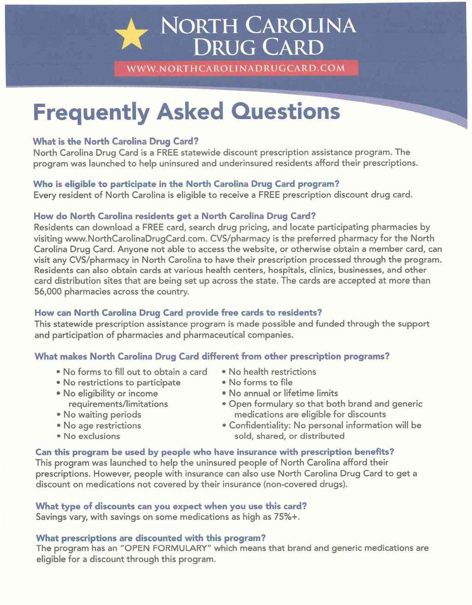 SeniorLine's tweet photo. Do You Know About the NC Drug Card? https://t.co/dyhAKLDtPa https://t.co/5FzMx3WmFL