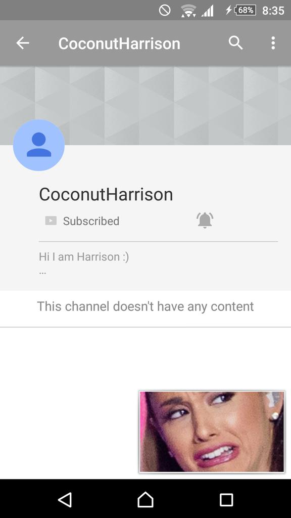 GnagsRicky's tweet photo. @HarrisonB123 hey harrison i am your very first subscriber good luck with your personal channel 😊😝 https://t.co/FfWlXVOYMN