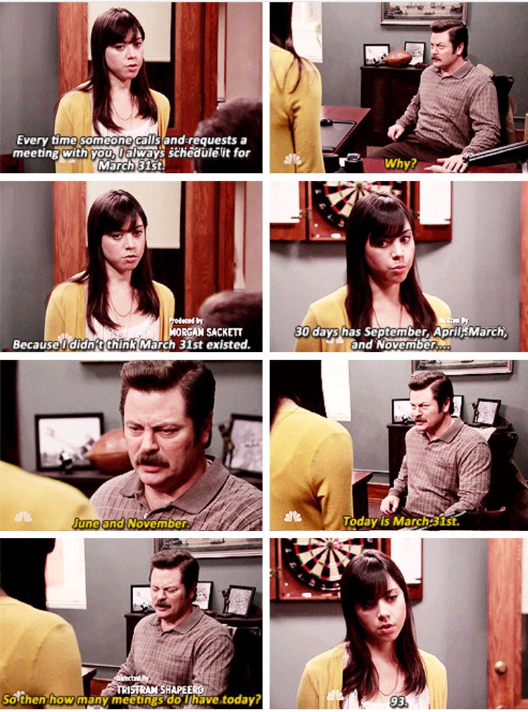 breana_skelton's tweet photo. happy March 31st😜 #parksandrecration https://t.co/K6oUqTnQ9x