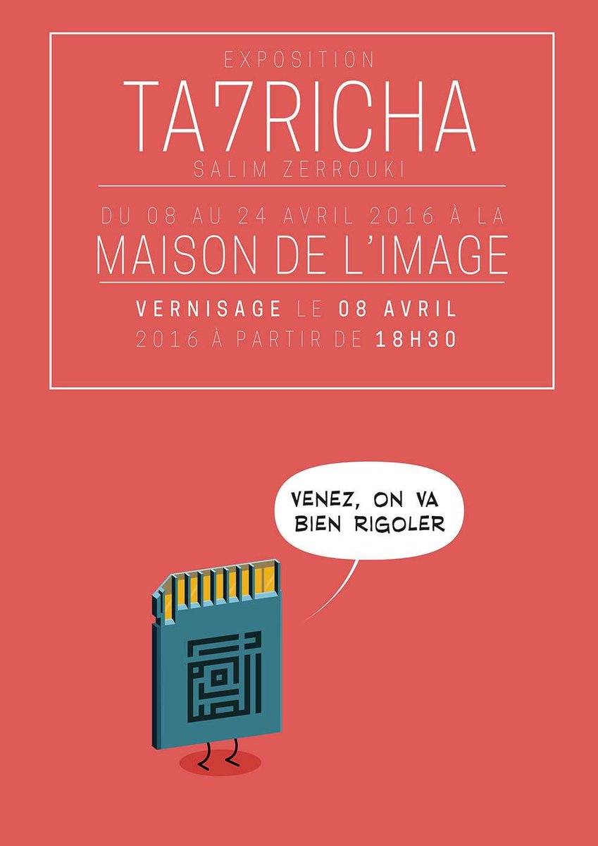 Ta7richa's tweet photo. Vous êtes tous conviés à venir découvrir les nouveaux dessins "Ta7richa à la sauce tunisienne" #exposition #ta7richa https://t.co/UKAwSOhrY8