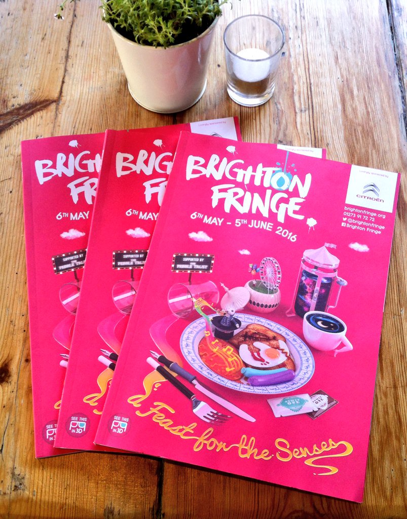 threegraceshove's tweet photo. Come collect your copy of the @brightonfringe brochure from us. A helpful guide detailing the best of #Brighton. https://t.co/yL0LLTE5aX