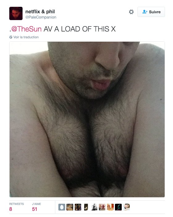 Nawal_'s tweet photo. "Envoyez vos décolletés pour gagner 1000£" : le jeu @TheSun trollé par des hommes https://t.co/rXASynPQlh 
#Djender https://t.co/Qzb4UHVD4i