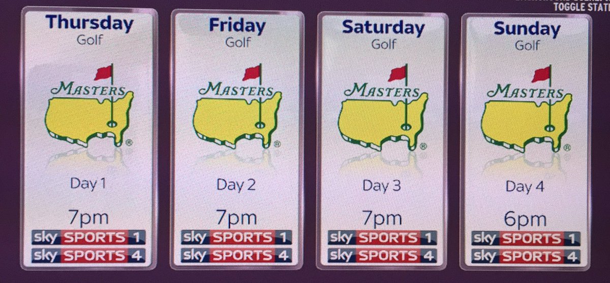 SkySportsGolf's tweet photo. Our #MastersonSky coverage next week #majorobsession https://t.co/cgFZQeWDQg
