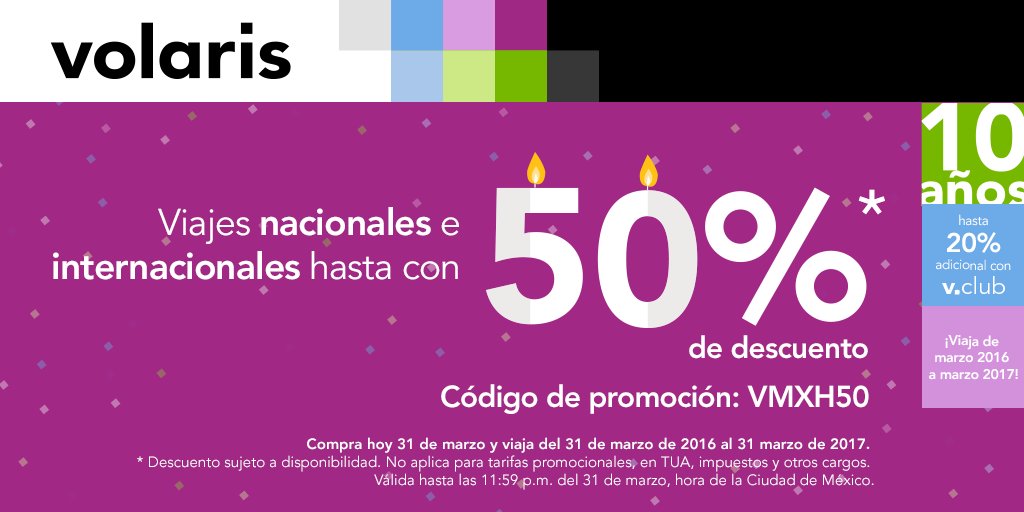 viajaVolaris's tweet photo. ¡Despedimos nuestro mes de aniversario con una súper promo! Esto SE VA A DESCONTROLAAAAAR. https://t.co/lngLamTtOC https://t.co/oPZcmMBMbM