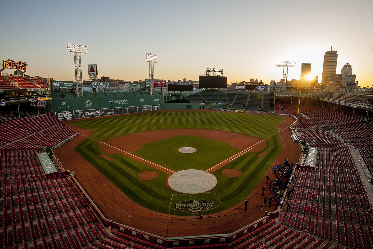 RedSox's tweet photo. Fenway's the place to be on 4/11!  Enter now for the chance to attend #OpeningDay! https://t.co/4ojlvOIeZi https://t.co/2mJ0OD4OUA