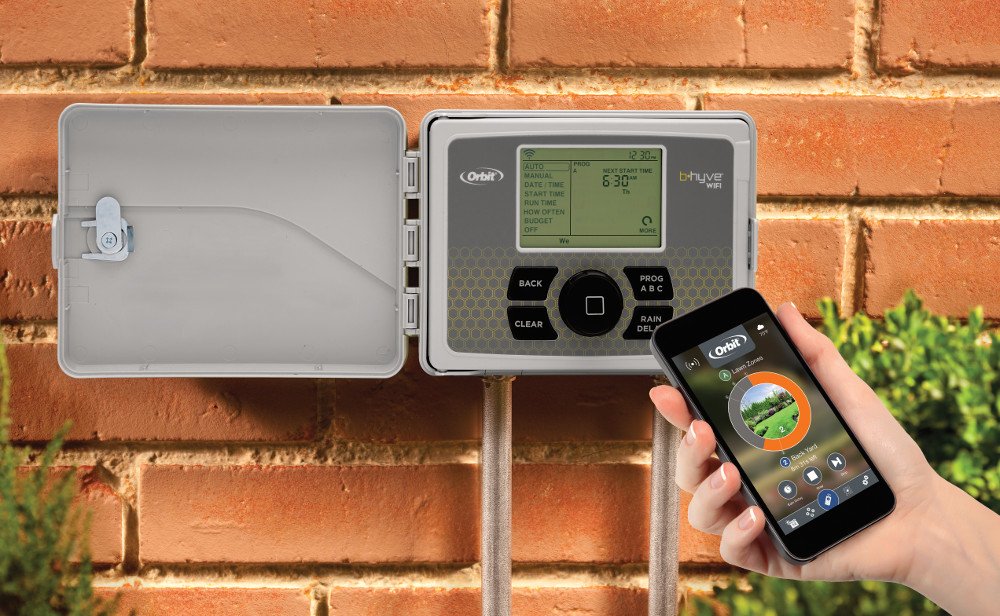 moneypit's tweet image. How long to run sprinklers? @orbitirrigation B-hyve Smart Wifi Timer uses WeatherSense™ tech to adjust! #SpringDIY